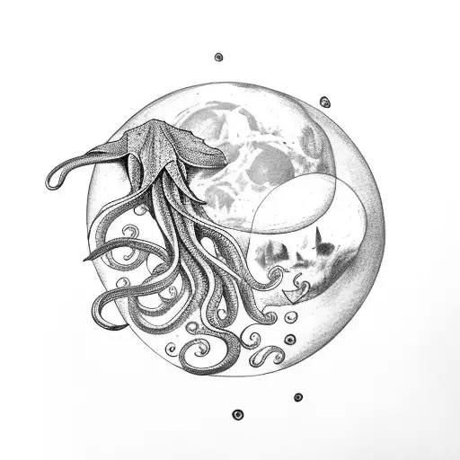 Octupus Holding Sailors Moon Moon