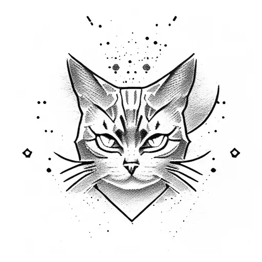 A Counter Strike Logo With A Cat Silhouette