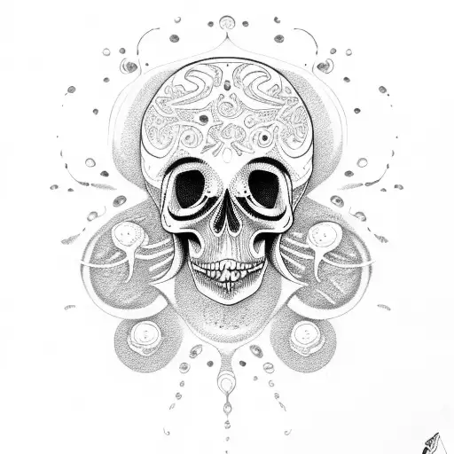 Jellyfish With Skull Masks