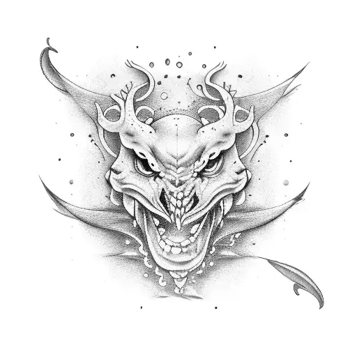 Half Arm Tattoo With Ocean