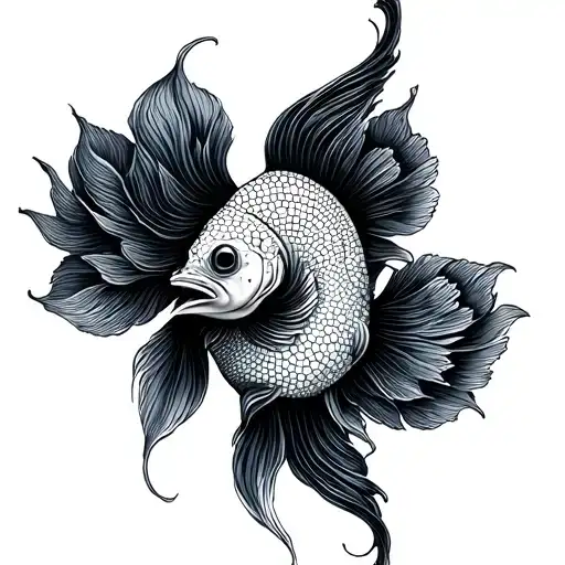 Yiny Yang Fish Feminine