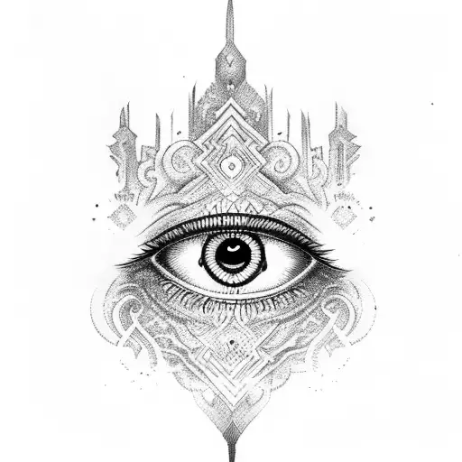 Evil Eye With Designs