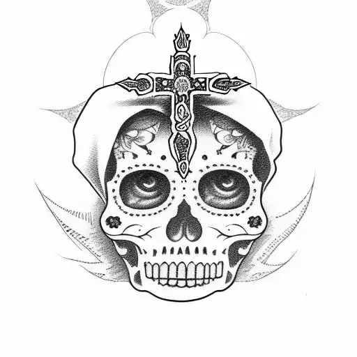 Santa Muerte And Jesus Sleeve