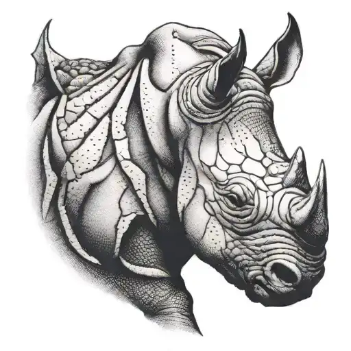 Gothic Rhino Head