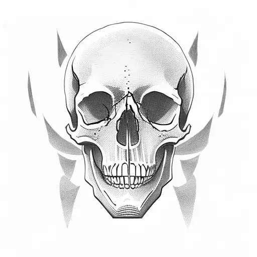 Skull With Text Mies