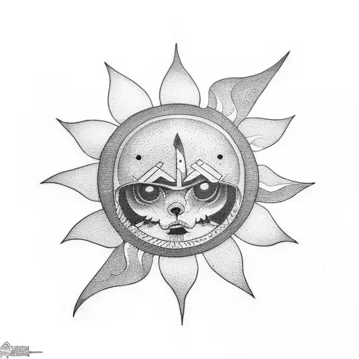 Sun Riding A Skateboard