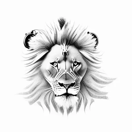 A Dj Booth With A Lion As The Dj