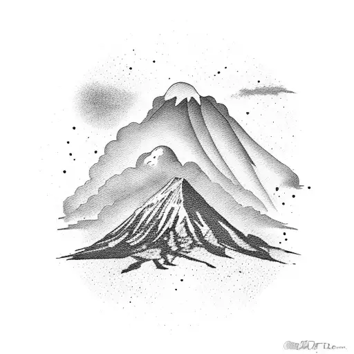 Tenerife Island Map With Palm Tree And The Teide Mountain