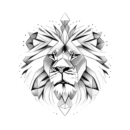 Lion With A Crosss And Broken Heart