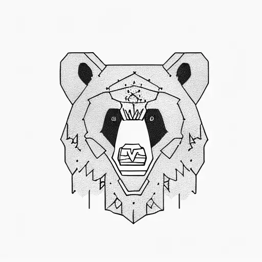 Black Bear In Front Of The Shenandoah Mountains