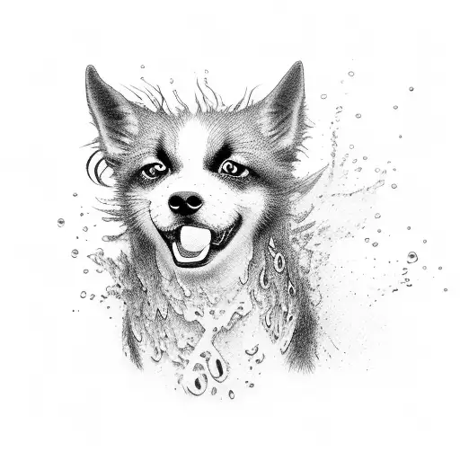 Dog Shaking Water Off