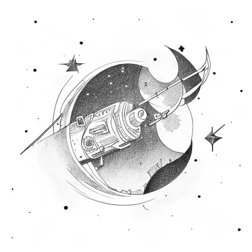 Archer Shotting For The Stars And Moon