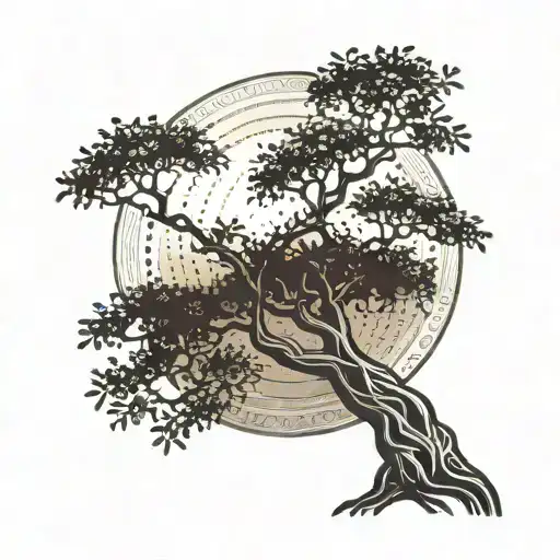 The Sun Made Of An Olive Tree