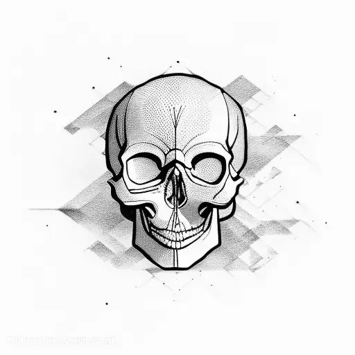 Mininalist Skull 3D