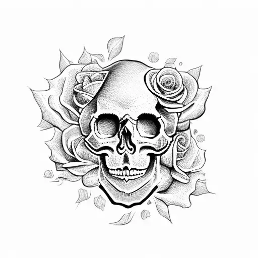 Skull And Roses