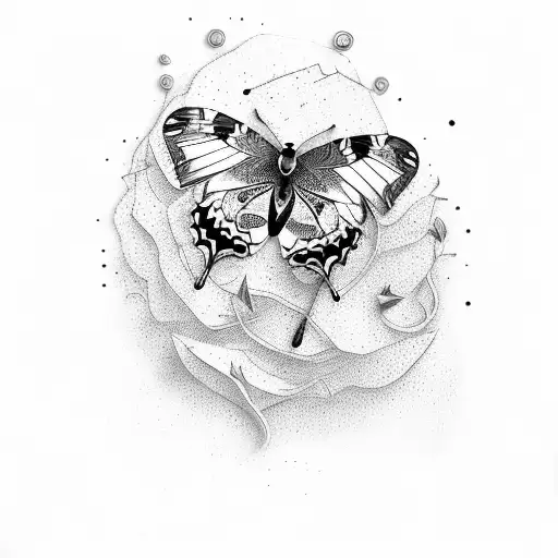 Butterfly With Arabic Writing