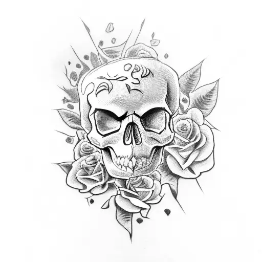Skull Whith Roses