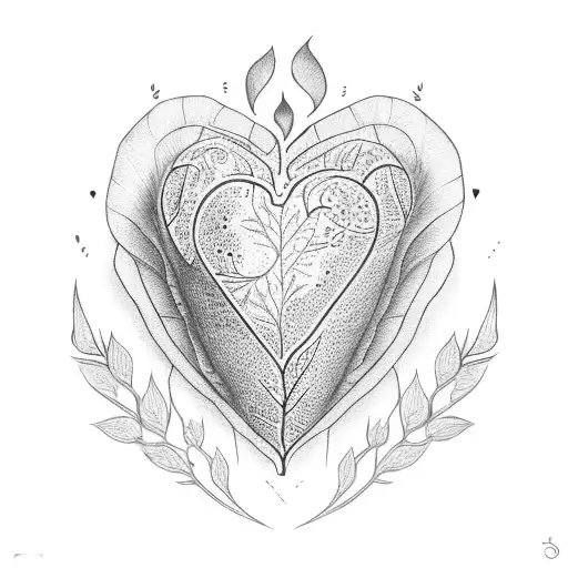 Heart With Leaf
