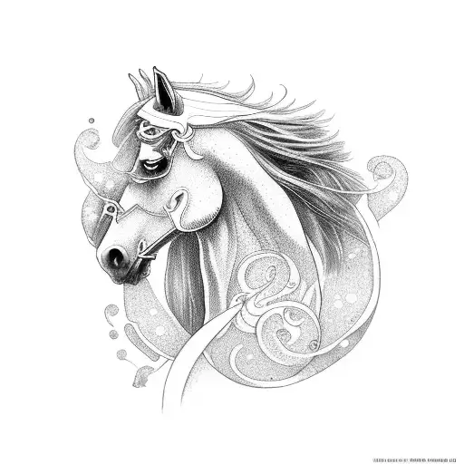 Horse In Druid Style