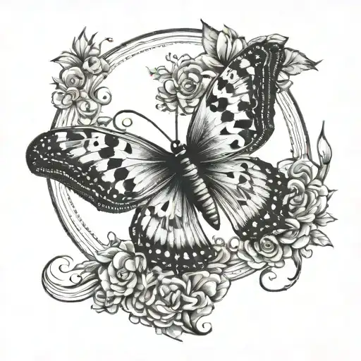 Butterfly In A Half Moon