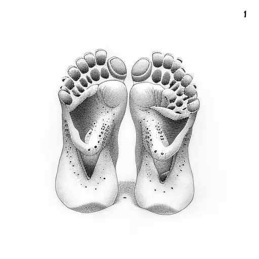 Baby Feet With The Name Joy