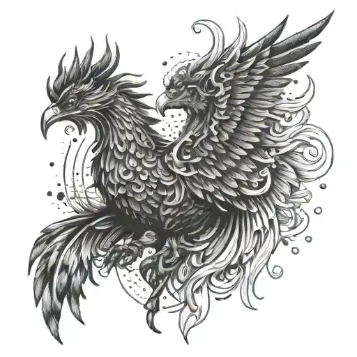 Incorporate Symbols Of Samurai And Phoenix Into A Tattoo Design Inspired By Ancient History