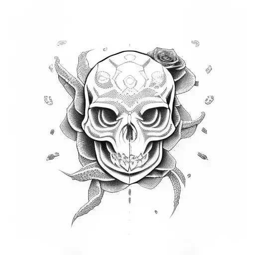 Snake Skull Rose
