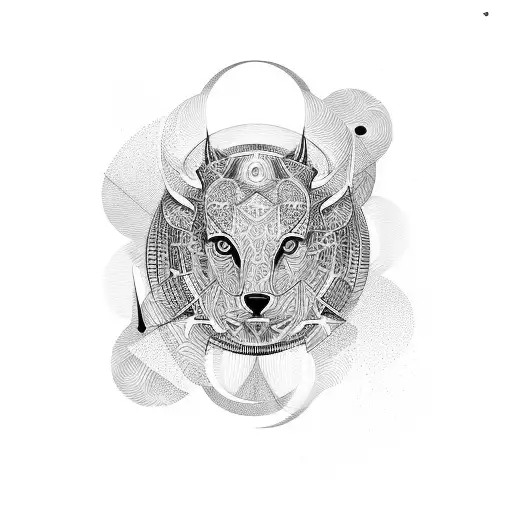 Abstract Geometric Design Inspired By Property Development And Animal Patterns