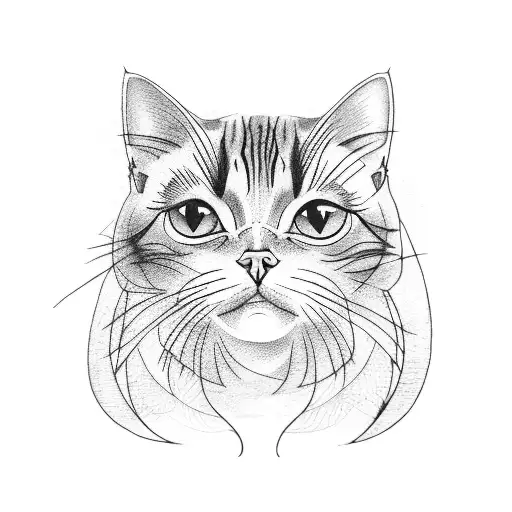 A Tattoo Of A Cat And A Bird Sitting On A Branch Together