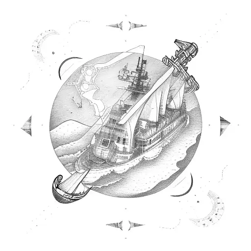 Nautical Chart Tugboat