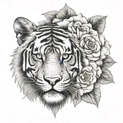 Rose And Bengala Tiger