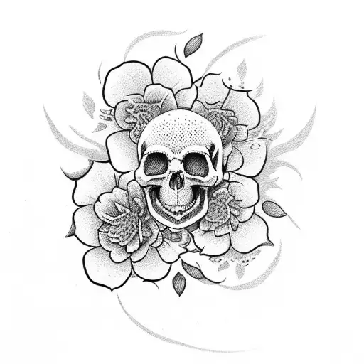 Flower With Skull