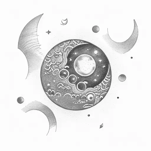 Moon Galaxy Cycle Of Life