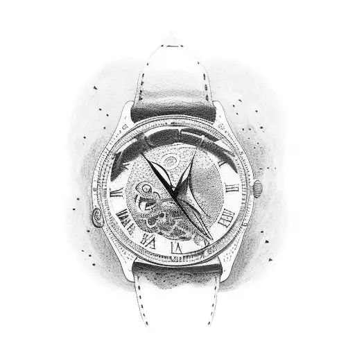 Roman Watch With Nature