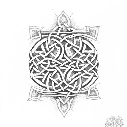 Dotwork Initials Slra In A Celtic Knot Design