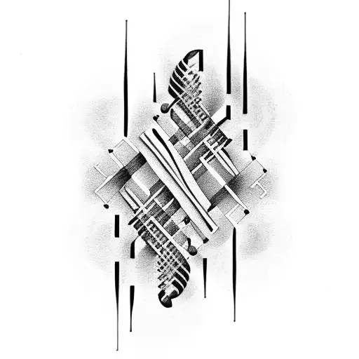 A Dna Strand Transforming Into Piano Keys