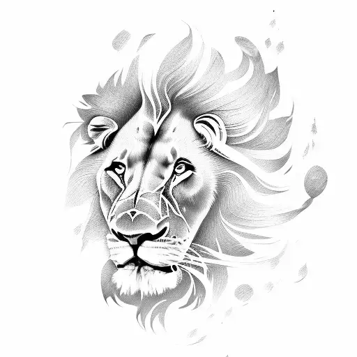 Lion With Text