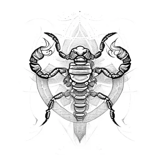 Scorpion With Roman Numerals