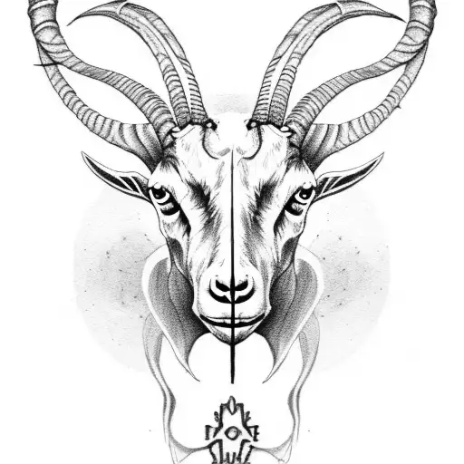 Goat As A Skull
