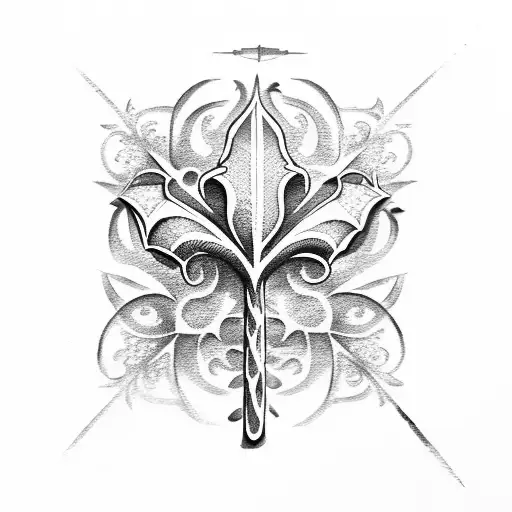 Palm Tree Shaped Like Fleur De Lis