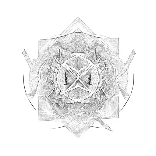 Mandala Bow And Arrow