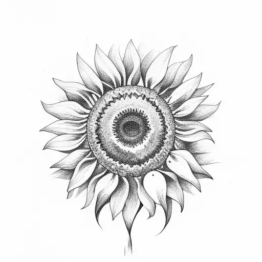 Sunflower With Color