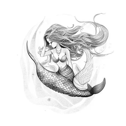 Mermaid With Eyeliner