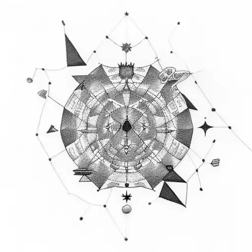 Cancer Constellation With Number 9