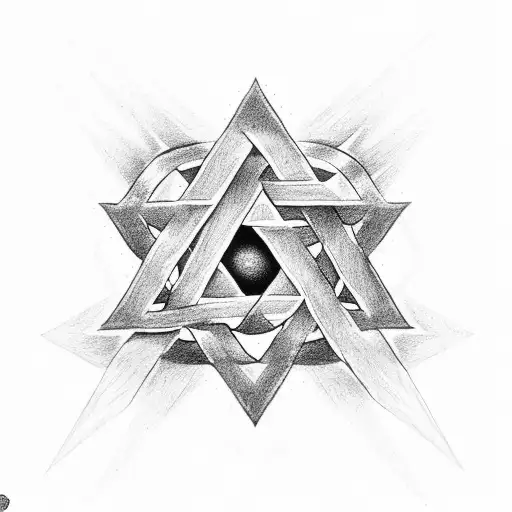 Star Of David Combining The Letters A O R