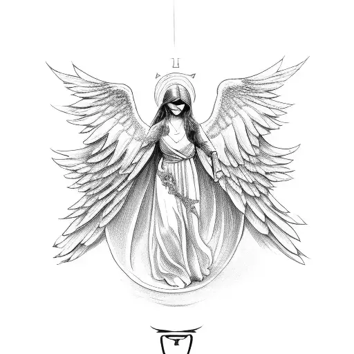 An Arc Angel With Wings And A Halo