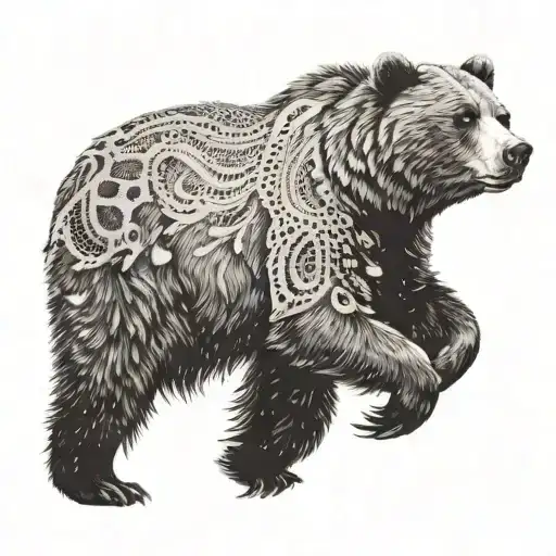 Grizzly Bear Running