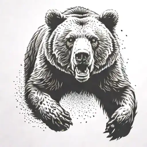 Grizzly Bear Running