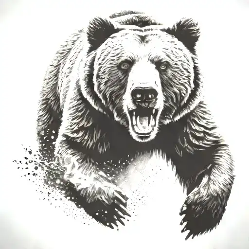 Grizzly Bear Running