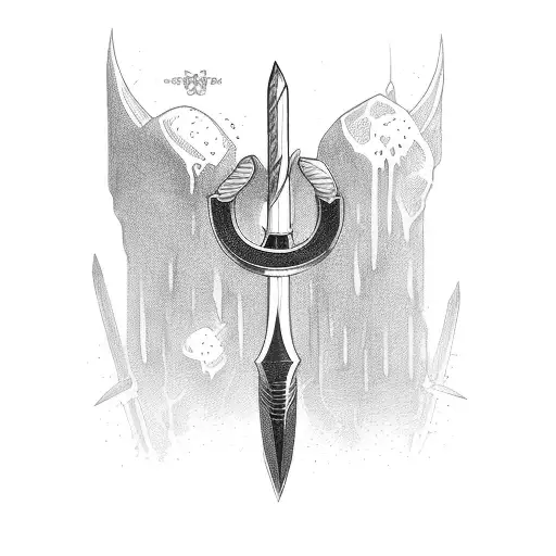 Medium Size Detailed Axe Going From Little Over Wrist And Up